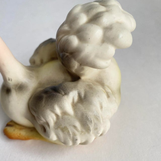 Vintage 1960s Josef Originals Ostrich Figurine Anthropomorphic Hand Painted Porcelain For Sale - Image 6 of 12