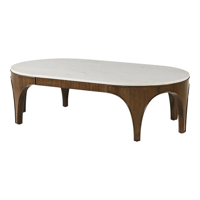 Marble Top Oval Coffee Table Chairish