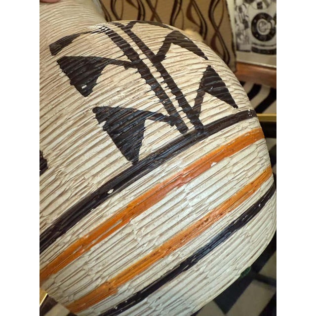 1990s Hand-Painted Bertel House Ceramic Vase – Made in Italy For Sale - Image 5 of 7