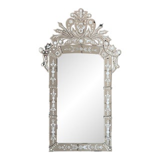 New Venetian Mirror with Crest For Sale