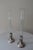 1910s Pair of Antique Weighted Sterling Silver & Etched Glass Bud Vases — Gothic Reticulated Collar, C. 1900–1930 For Sale - Image 5 of 6