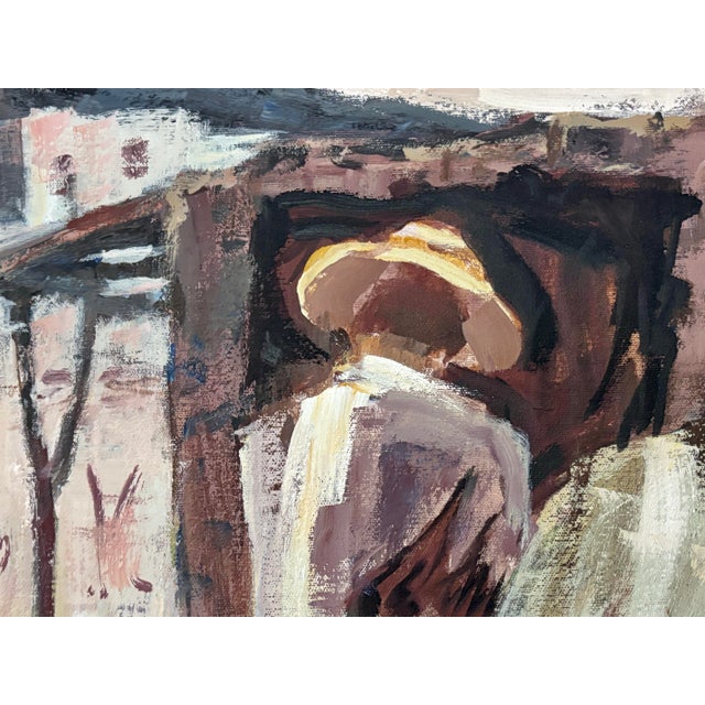 Early 20th Century "Little Donkey" Oil Painting by Renowned Texas Artist, Emily Rutland (1890-1983) For Sale - Image 4 of 11