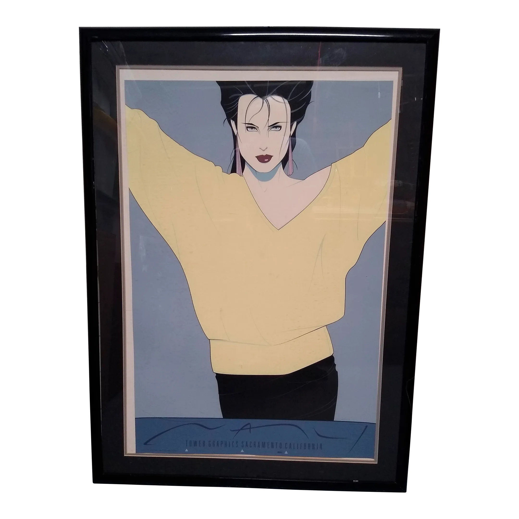 Patrick Nagel isetan Framed Serigraph signed | eBay