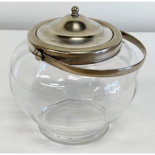 Vintage Clear Glass Biscuit Jar For Sale In Kansas City - Image 6 of 7