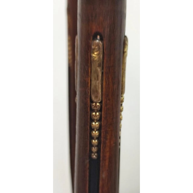 Metal Wood, Brass and Marble Side Table, France, 1940s For Sale - Image 7 of 16