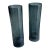 Tall Crackle Glass Hurricane Candle Holders Slate Blue - Pair For Sale