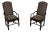 Pair Henredon Asian Modern Dining Room Chairs For Sale