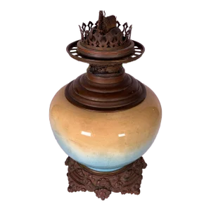 Vintage 1920s Duplex Oil Lamp