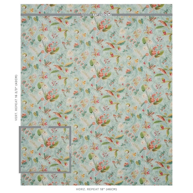 Blackwell Linen’s exquisitely detailed botanical forms stand out against a background of faint silhouettes of seaweed,...