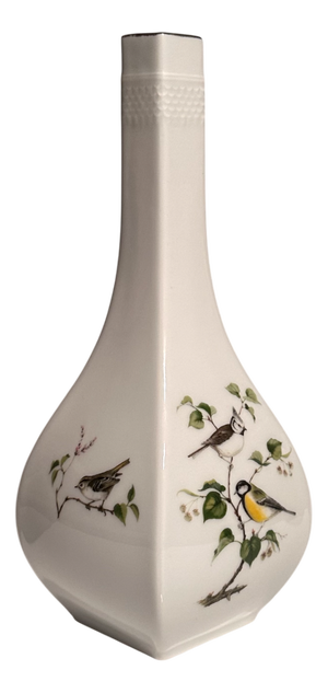 Porcelain Vase with Bird Decor from ALKA Kunst - Alboth & Kaiser, West Germany, 1950s
