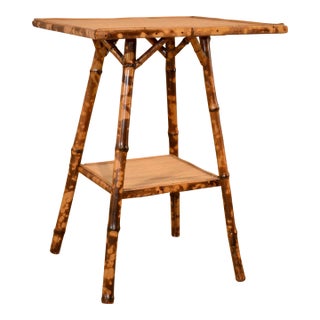19th Century Tortoise Bamboo Side Table For Sale