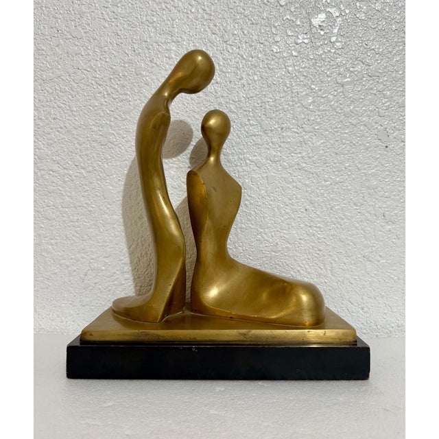 Itzik Benshalom (Israeli, 1945-2018) Lovers Mounted on black plinth base This is not hand signed or numbered and might be...