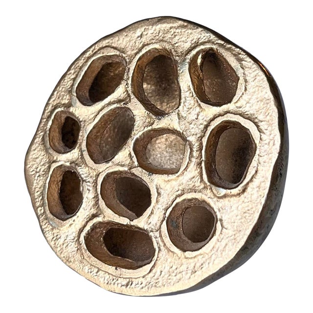 Vintage Brass Lotus Seedpod For Sale