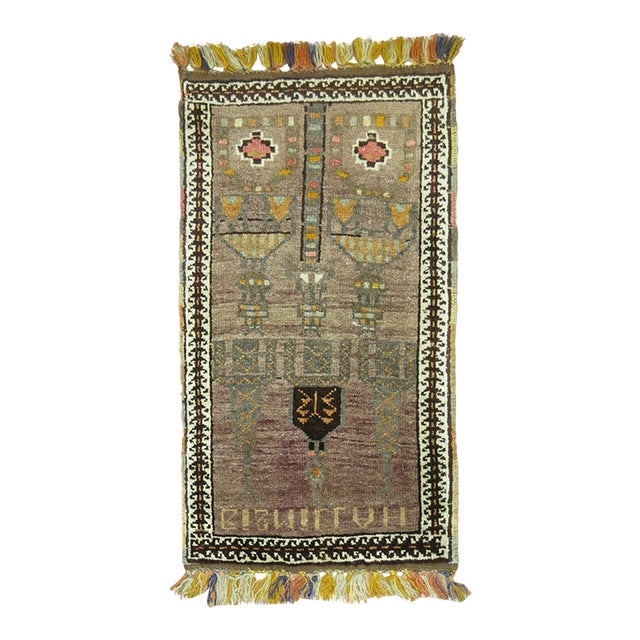 Vintage Anatolian Tribal Rug no. 30940 For Sale