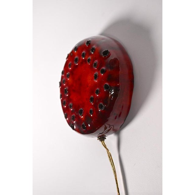 Danish Ceramic Wall Sconce For Sale - Image 3 of 8