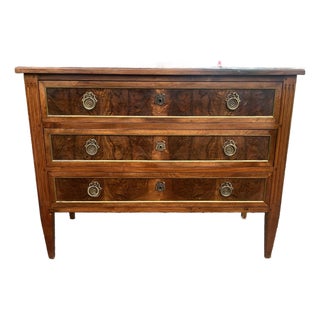 French 19th Century Louis XVI Walnut Chest of Drawers For Sale