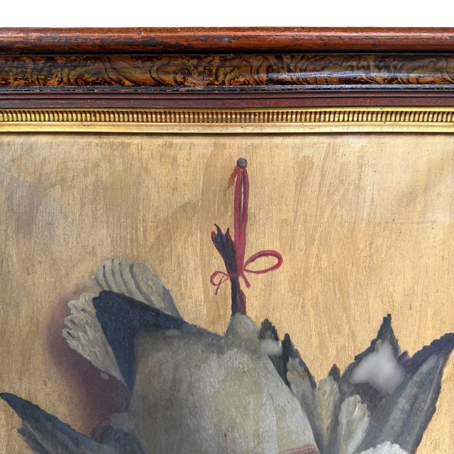 19th Century Mallard Duck Trophy Painting For Sale - Image 9 of 13