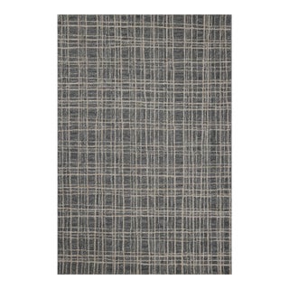 Chris Loves Julia x Loloi Polly Graphite / Pebble 2'-0" x 5'-0" Accent Rug For Sale