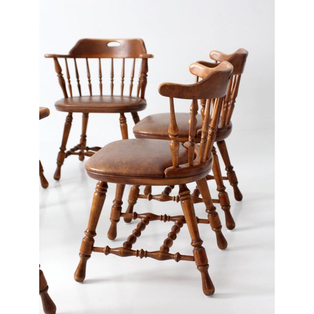 Mid-Century Dinaire Windsor Dining Chairs Set 6 For Sale - Image 18 of 18