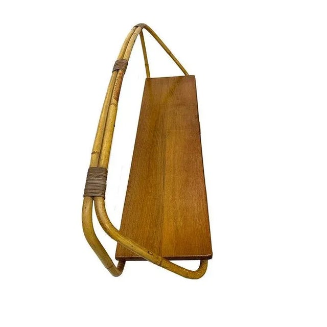 Rattan Children's Chair and Bookshelf, 1960s, Set of 2 For Sale - Image 4 of 10