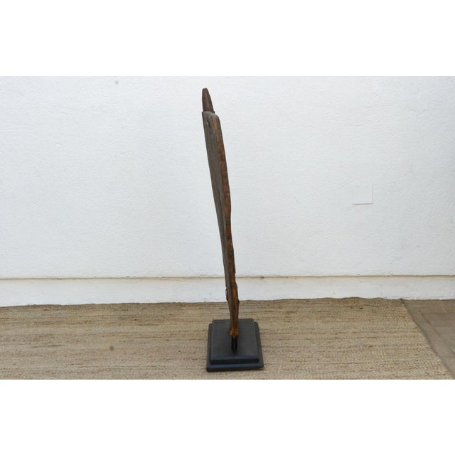Early 20th Century Ancestral Lizard Guardian Antique African Door For Sale - Image 5 of 7