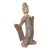 Late 20th Century Pottery Figure Seductress & Dancer Lady, Han Style Terracotta For Sale