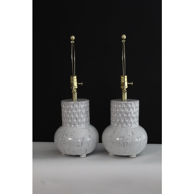 Mid 20th Century Albert Tormos Influence Ceramic Lamps For Sale - Image 9 of 14