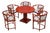 Fledermaus Dining Set in the style of Josef Hoffmann for Thonet, Vienna, 1987, Set of 6 For Sale