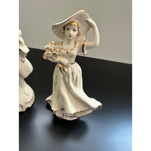 Vintage Brinnco Porcelain Figurines - Set of 2 For Sale - Image 4 of 9