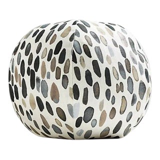 The House of Scalamandré Jamboree Sphere Pillow, Greys For Sale