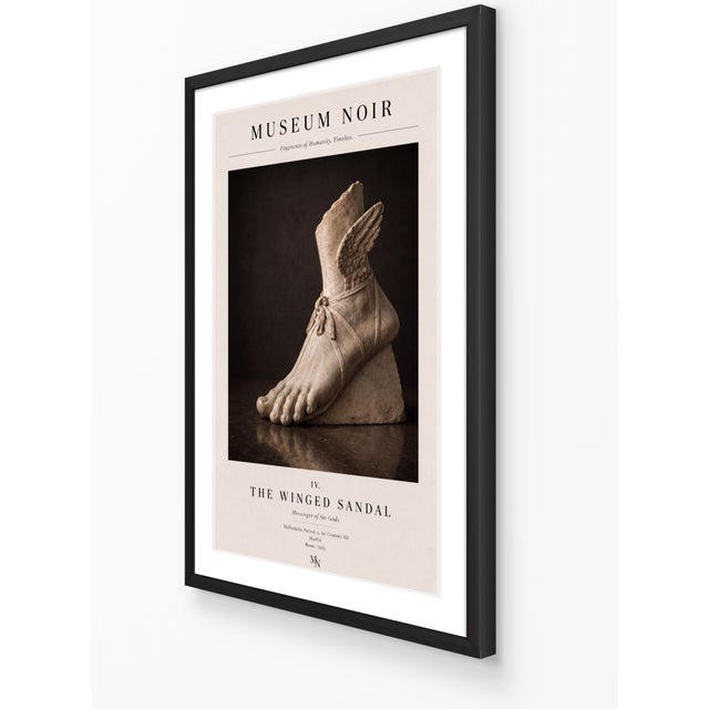 Paper Atelier Aria Lumae Museum Noir the Winged Sandal Classical Hellenistic Sculpture Fine Art Gallery Board Print 16 X 24 For Sale - Image 7 of 18