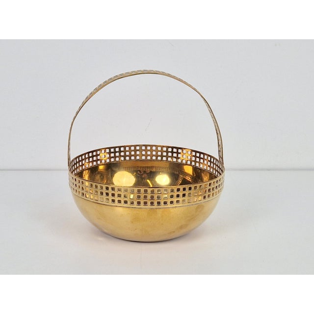 1920s Art Deco Brass Bowl attributed to Fischer Göppingen, 1920s For Sale - Image 5 of 10