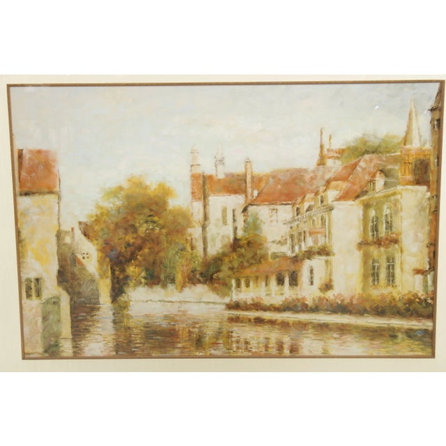 Paint Early 21st Century "Across the Canal" Impressionist Print by Michael Longo For Sale - Image 7 of 13