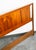 Wood Mid Century Modern Headboard Bed Frame King Size Solid Walnut Wood Vintage MCM For Sale - Image 7 of 11