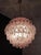 Green Spherical Murano Glass Candelier with 140 Pink Glasses For Sale - Image 8 of 18
