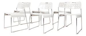 Omstak Chairs by Rodney Kinsman for Bieffeplast, 1980s, Set of 6