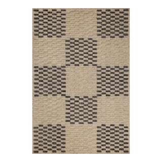 Chris Loves Julia x Loloi Bradley Beige / Midnight 2'-3" x 3'-9" Accent Rug For Sale