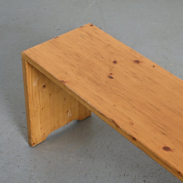 Pine Bench from Les Arcs, France, 1969 For Sale - Image 9 of 11
