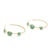 Stones: turquoise oval cab Length: 1.5 in. Weight: 5.1 dwts. / 7.9 grams Stamps: "18k Ippolita" *1 earring w/ repair...
