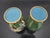 Chinese Miniature Chinese Green Flower Gilt Cloisonne Vase Pair For Sale - Image 3 of 10