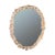 A modern wall mirror with a organic teak block frame. The handmade organic teak blocks frame brings out beauty of natural...
