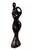 A postmodern solid wood carved sculpture depicting a dancing couple. The curved abstract stylization is reminiscent to the...