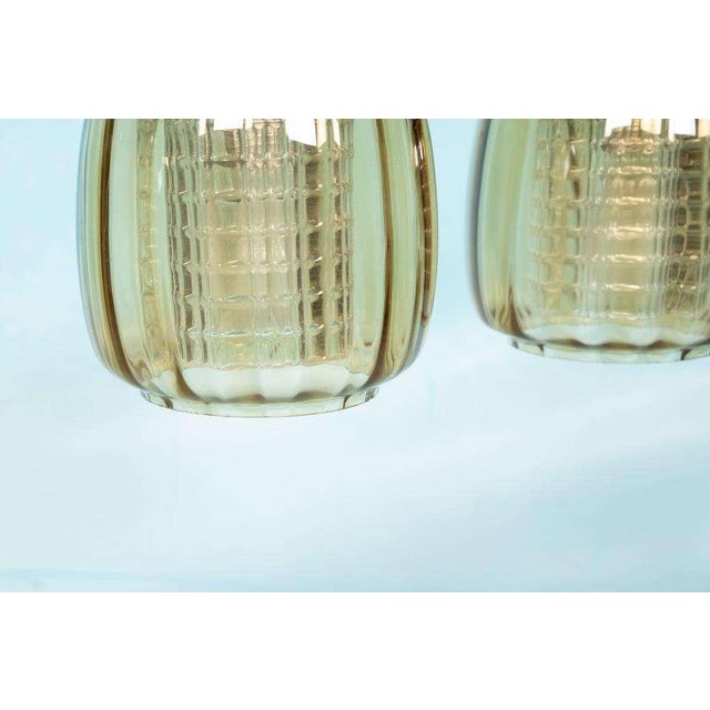 Vintage Amber Glass Hanging Lamp by Carl Fagerlund For Sale - Image 15 of 18