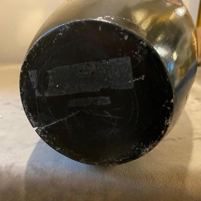 Contemporary A 1980s Vintage Organic Modern Hand Carved Wood Sculptural Vase For Sale - Image 3 of 11
