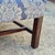 Mid-20th Century Blue Damask Camelback Settee Loveseat Petite Sofa Rolled Arms Nailhead Trim For Sale - Image 13 of 16