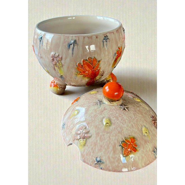 Step back in time with the elegance of this exquisite Dümler & Breiden punch bowl from the 1940s. This handcrafted piece...