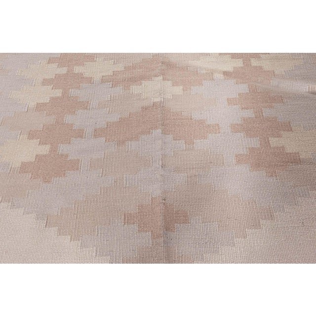 Doris Leslie Blau Vintage Scandinavian Beige Handmade Wool Rug For Sale - Image 10 of 10