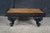 Ebony Rare Antique Anglo-Indian Ceylonese Ebony Carved Woven Wicker Footstool 18" For Sale - Image 8 of 16