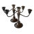 Pair of Vintage Gorham Silver Plated 3 Arm Weighted Candelabras For Sale