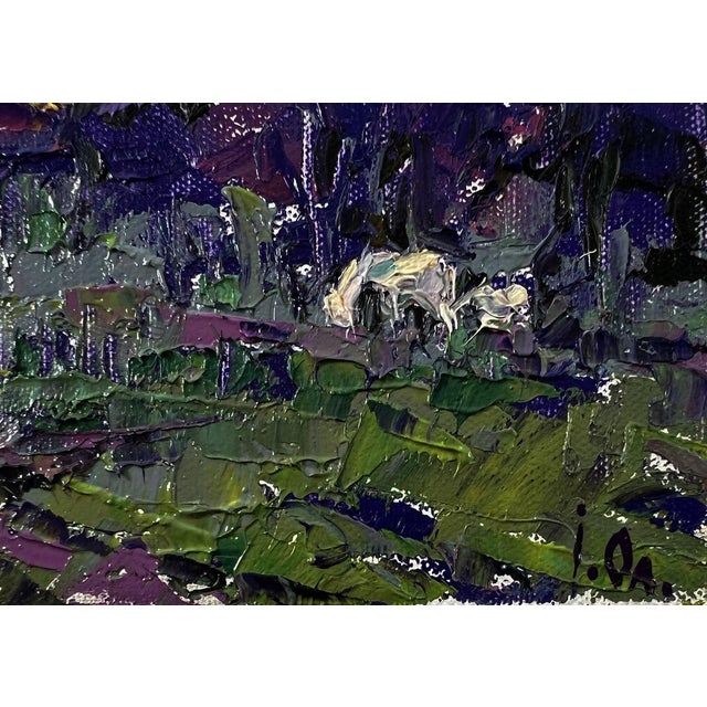 Oil Painting Bright Blue Night Oleksiy Ivanyuk For Sale - Image 4 of 8
